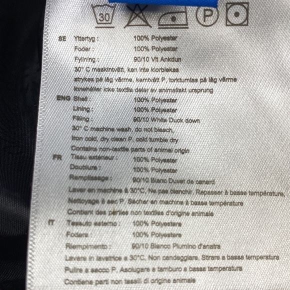 Skhoop Down Puffer Blue Mini Skirt Size XS - Picture 8 of 9